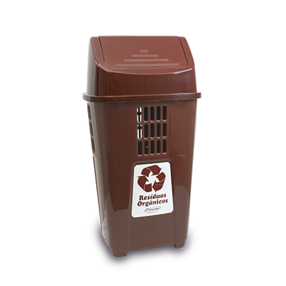Lixeira Plástico – Tampa Basculante – 50 litros – Plasvale