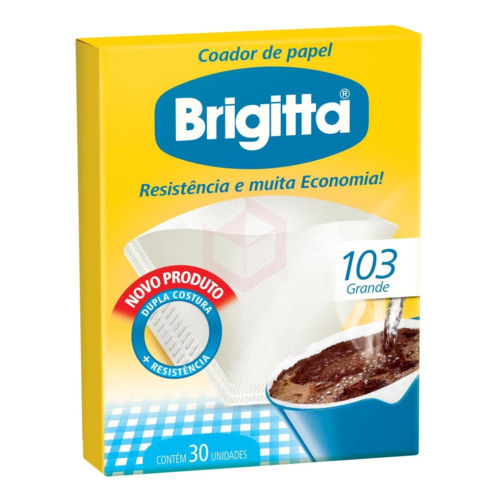 Filtro de Papel p/ Café – 103 – c/30unid – Brigitta