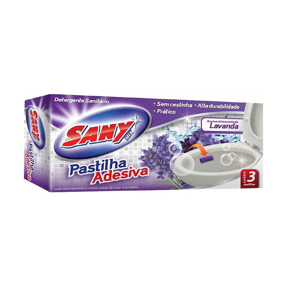 Pastilhas Sanitária Adesivas – Lavanda – c/3un – SANY