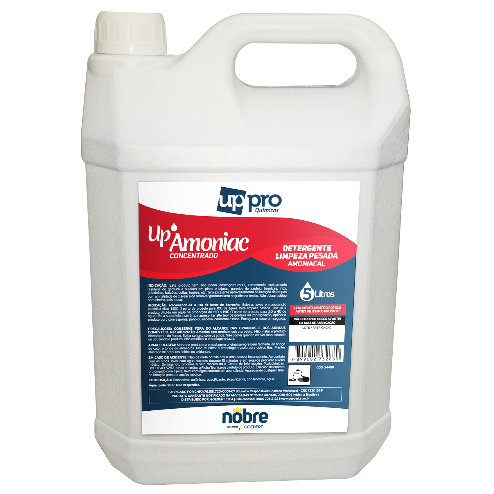 Up Amoniac – Detergente – 5 litros – Nobre