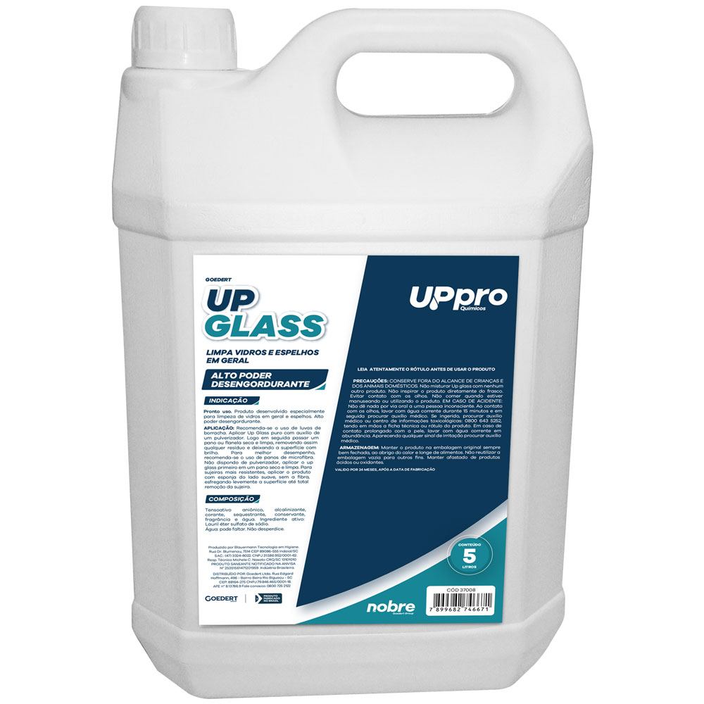 UP Glass – Limpa Vidros/Espelhos – 5 litros – Nobre