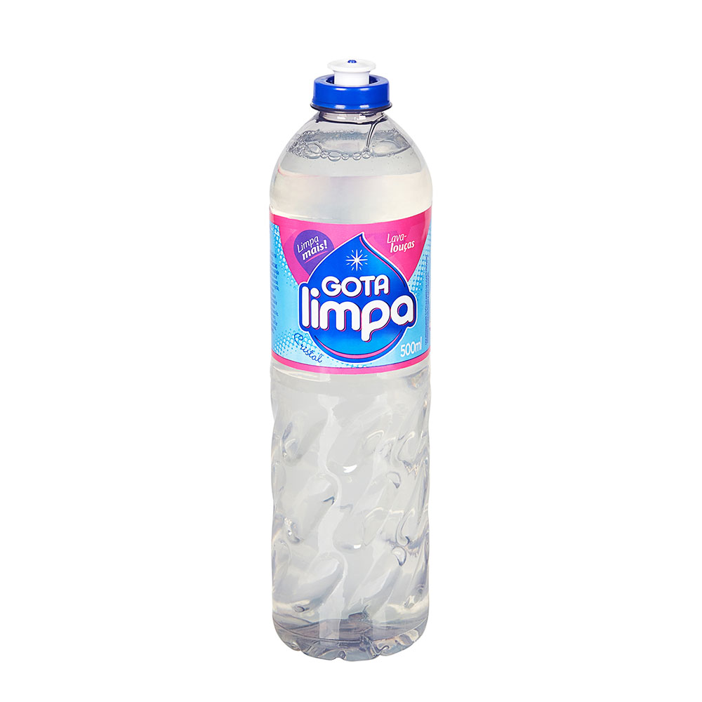 Detergente Líquido – Cristal – 500ml – Gota Limpa