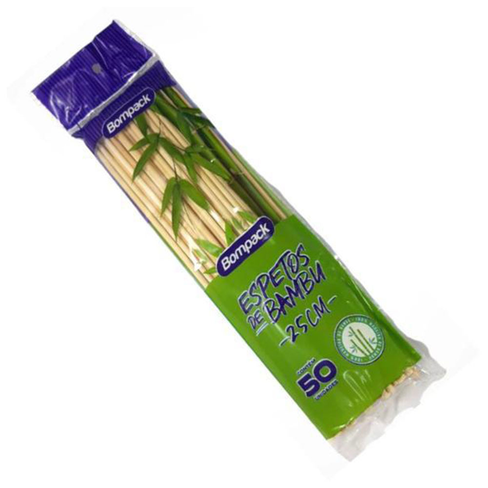 Espetinho Bambu –  50un. – Bompack