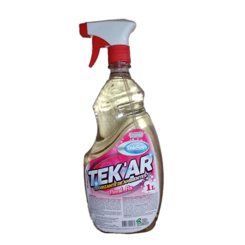 Odorizador de Ambientes e Tecidos – Floral – com Pulverizador – 1 litro- TekSan