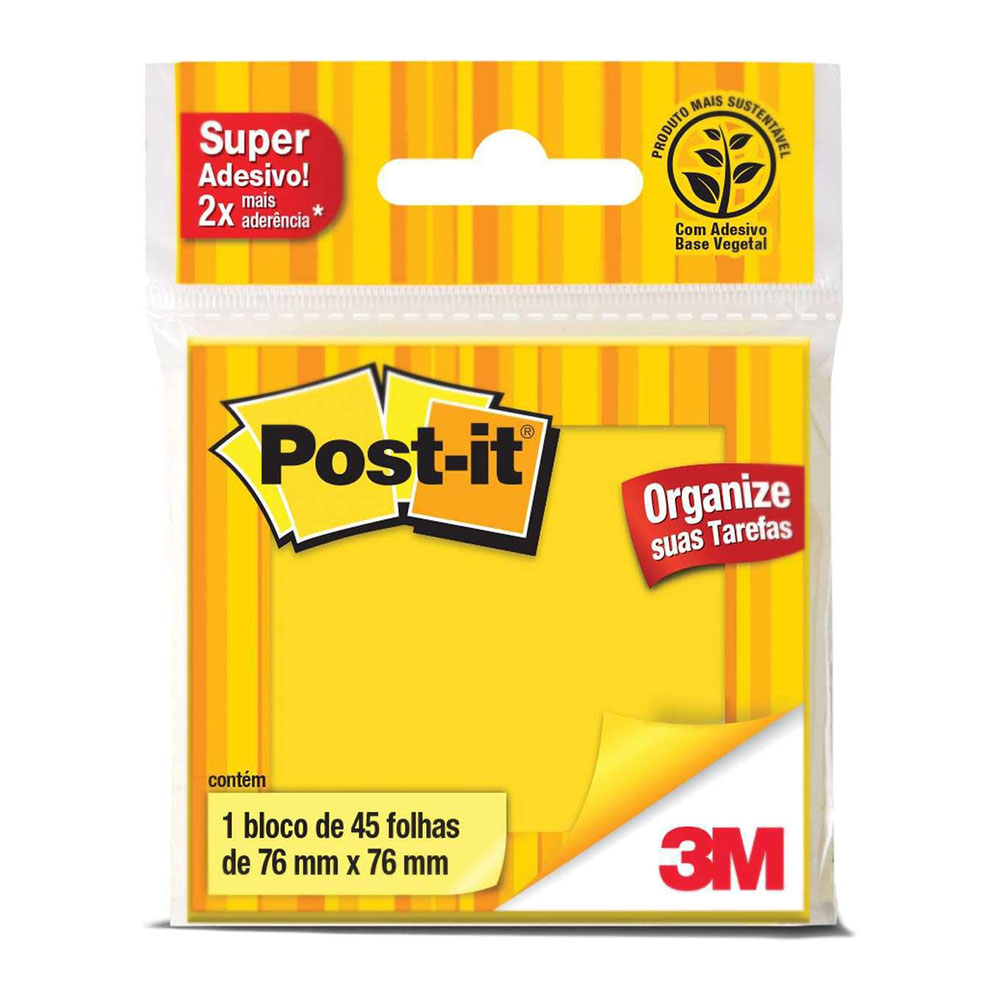 Post-it – Amarelo – 45 fls – 3M